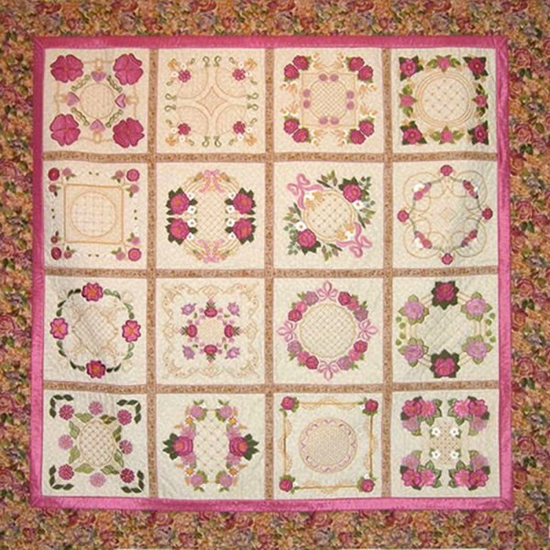 Antique Rose Quilt - Image 3